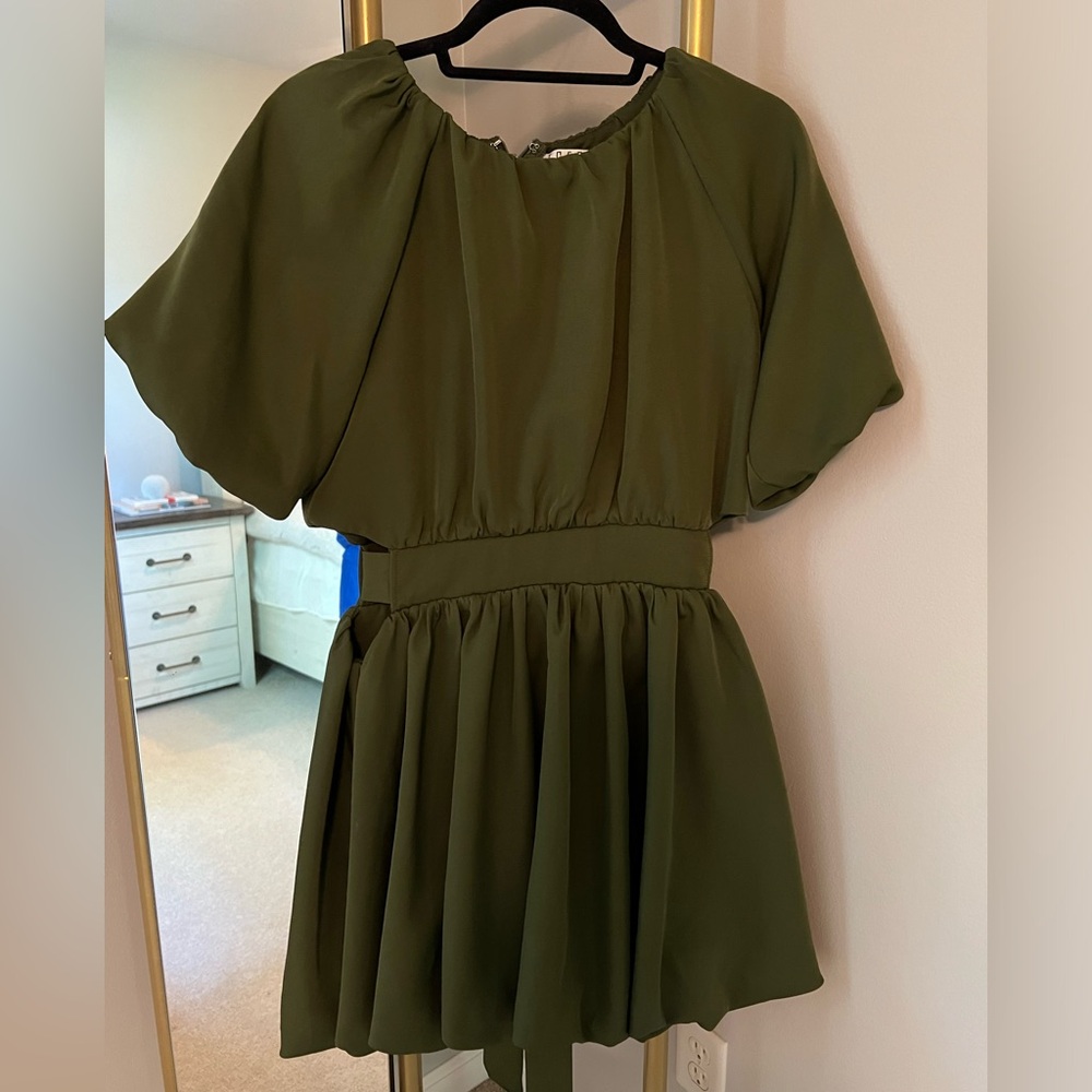 Dress with side cut outs